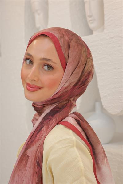 Dream Colour Desen Pamuk İpek Şal Karmen