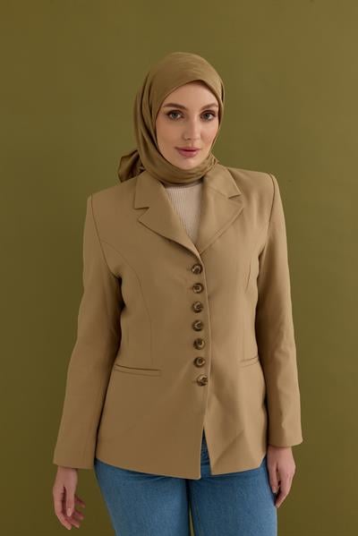 Eskiz Kazayağı Eşarp Latte