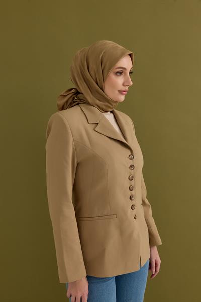 Eskiz Kazayağı Eşarp Latte