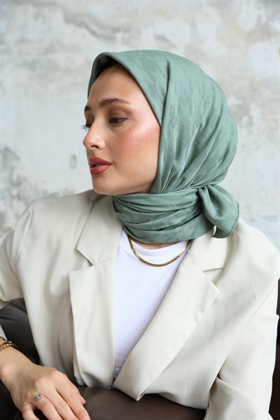 Eskiz Kazayağı Eşarp Mint Yeşil