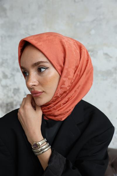 Eskiz Kazayağı Eşarp Tarçın