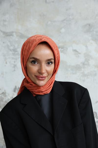 Eskiz Kazayağı Eşarp Tarçın