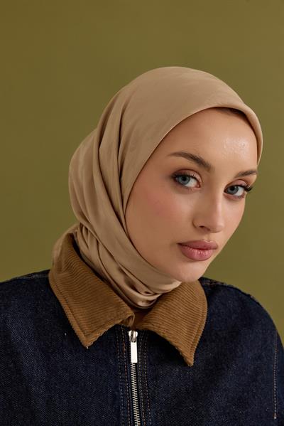 Eskiz Kazayağı Eşarp Vizon