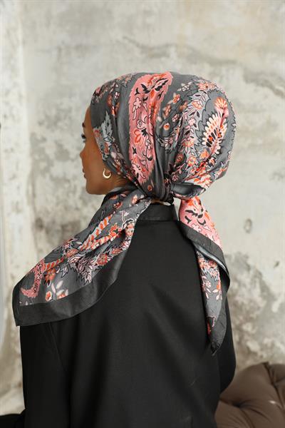 Etro Desen Bambu Kraş Eşarp Antrasit