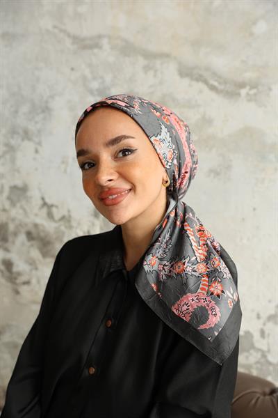 Etro Desen Bambu Kraş Eşarp Antrasit