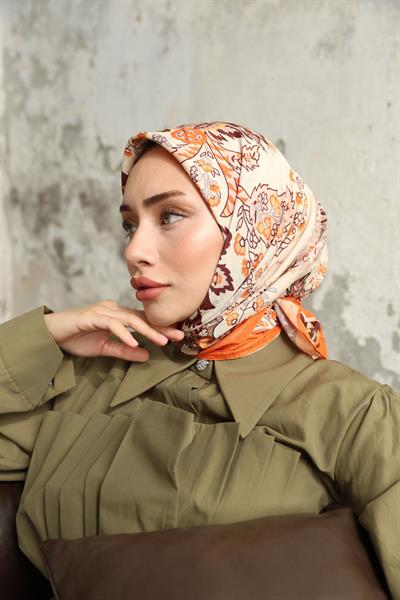 Etro Desen Bambu Kraş Eşarp Bakır