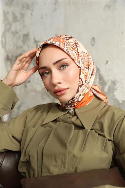 Etro Desen Bambu Kraş Eşarp Bakır