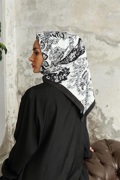 Etro Desen Bambu Kraş Eşarp Beyaz