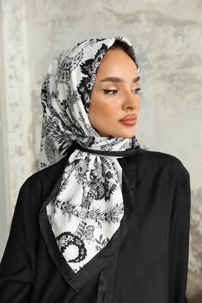 Etro Desen Bambu Kraş Eşarp Beyaz