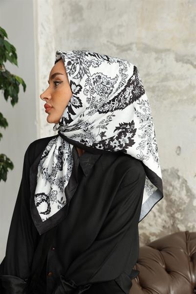 Etro Desen Bambu Kraş Eşarp Beyaz