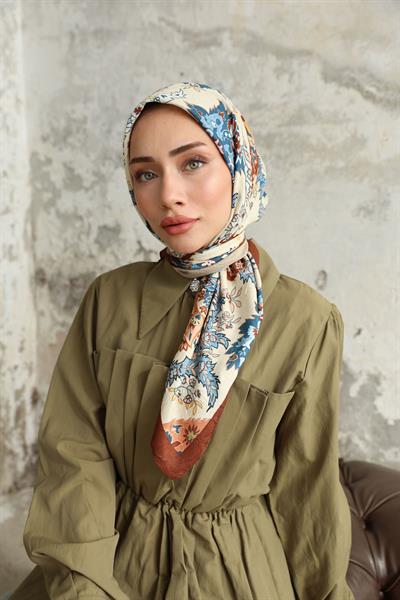 Etro Desen Bambu Kraş Eşarp Çikolata