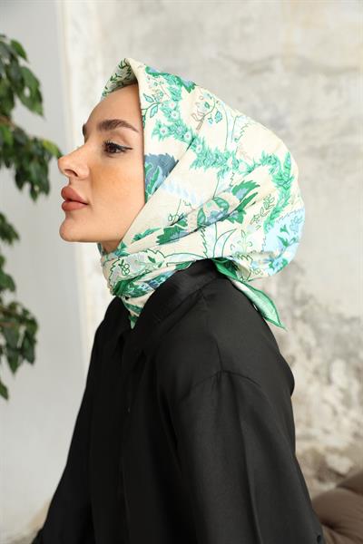 Etro Desen Bambu Kraş Eşarp Çimen Yeşil