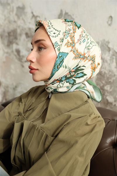 Etro Desen Bambu Kraş Eşarp Fıstık Yeşili