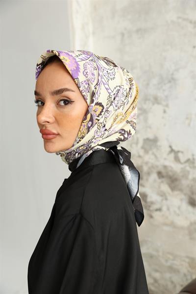 Etro Desen Bambu Kraş Eşarp Lila