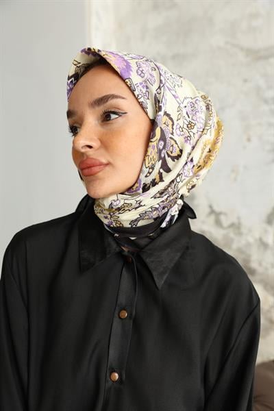 Etro Desen Bambu Kraş Eşarp Lila