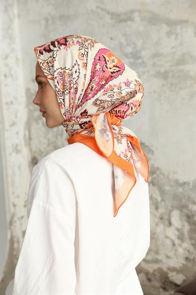 Etro Desen Bambu Kraş Eşarp Turuncu