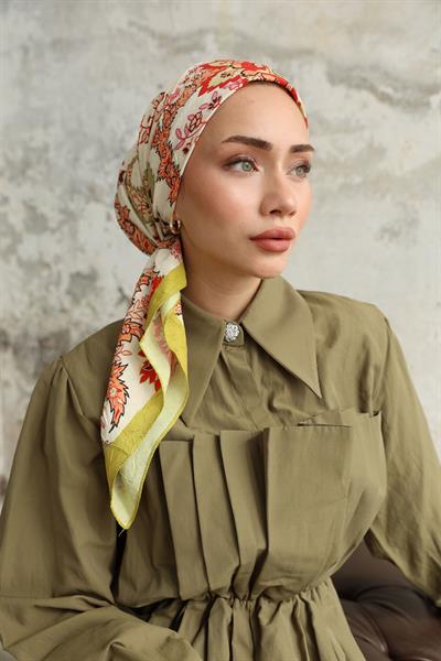 Etro Desen Bambu Kraş Eşarp Yağ Yeşili