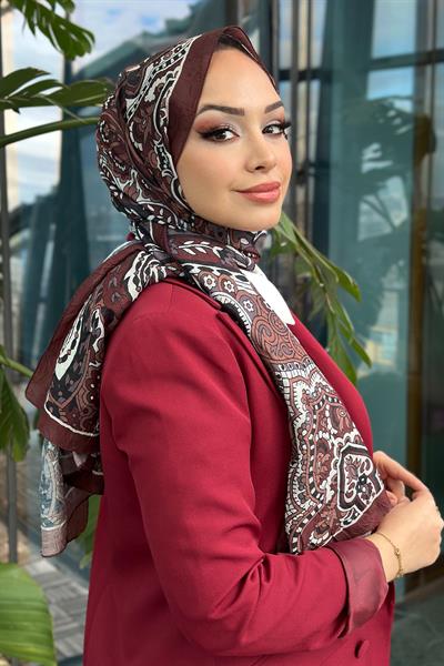Etro Desen Kraş Şal Taba
