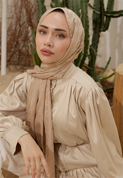 Fashion Desen Şal Latte