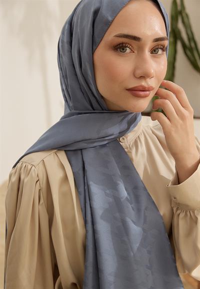 Fashion Desen Şal Mavi