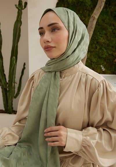 Fashion Desen Şal Mint