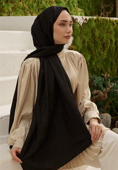 Fashion Desen Şal Siyah