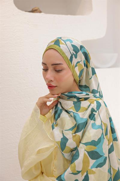 Fly Desen Pamuk İpek Şal Oil