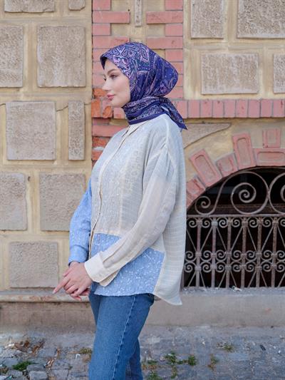 Freda Desen Eşarp Denim