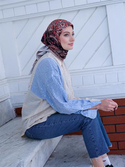 Freda Desen Eşarp Mercan