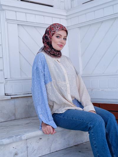 Freda Desen Eşarp Mercan