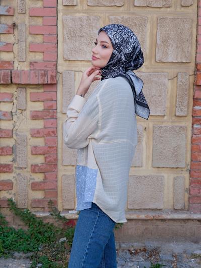 Freda Desen Eşarp Siyah