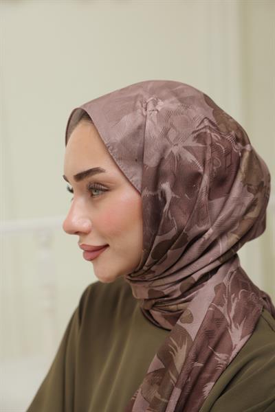 İntense Desenli Pamuk Şal Moda Vizonu