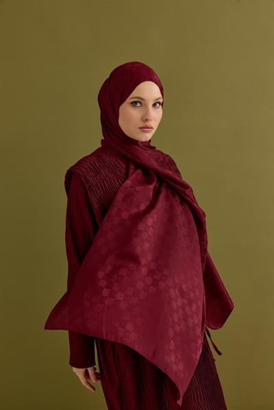İpeksi Dama Monogram Şal Karmen