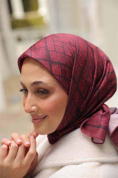 Kaşe Desenli Pamuk Eşarp Karmen