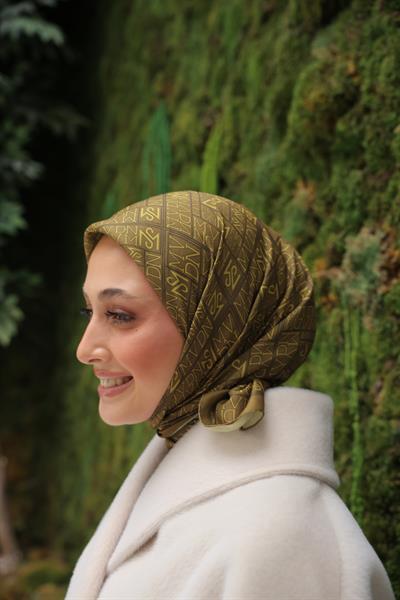 Kaşe Desenli Pamuk Eşarp Oil