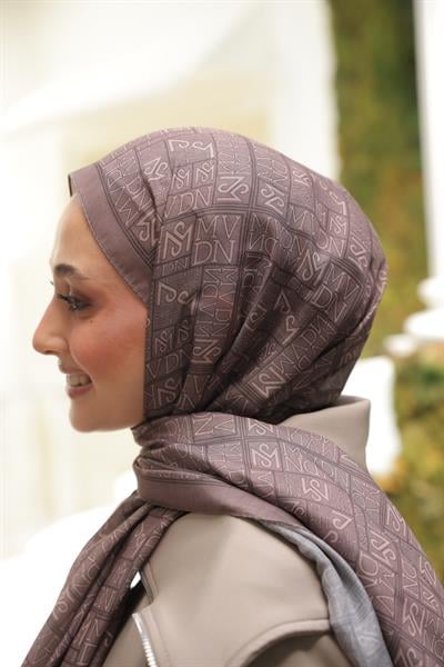 Kaşe Desenli Pamuk Şal Mocha