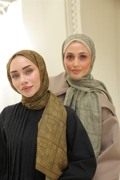 Kaşe Desenli Pamuk Şal Oil