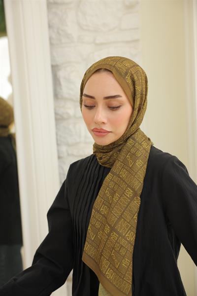 Kaşe Desenli Pamuk Şal Oil