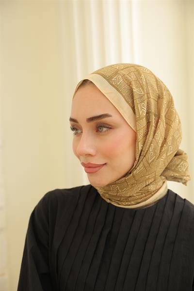 Kaşe Desenli Pamuk Şal Sarı