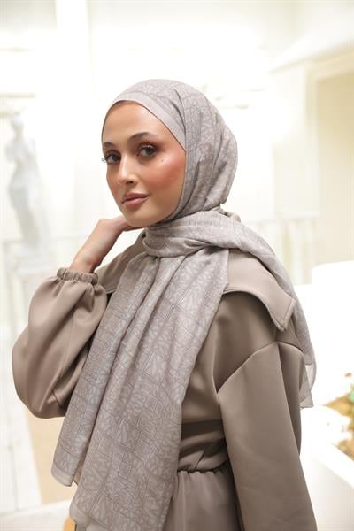 Kaşe Desenli Pamuk Şal Taş