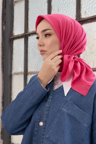 Kazayağı Desen Jakar Eşarp Pembe