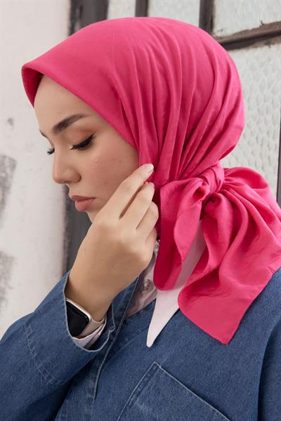 Kazayağı Desen Jakar Eşarp Pembe