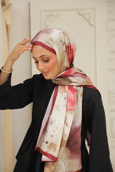 Liva Desenli Pamuk Şal Karmen