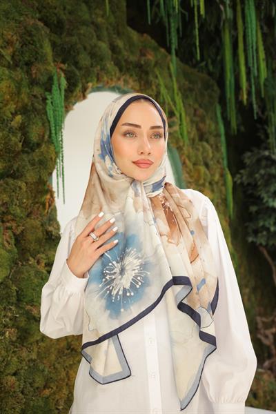 Liva Desenli Pamuk Şal Latte