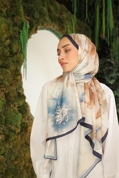 Liva Desenli Pamuk Şal Latte