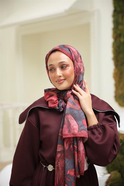 Menor Desenli Pamuk Şal Karmen