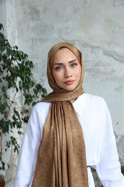 Midye Desen Jakar Şal Kum Beji
