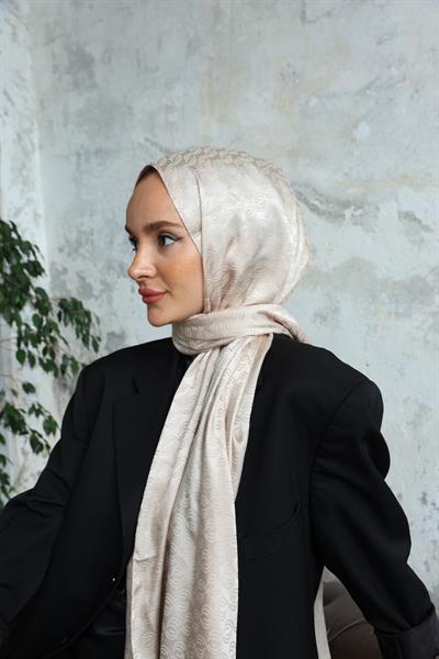 Midye Desen Jakar Şal Sedef