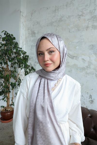 Midye Desen Jakar Şal Taş