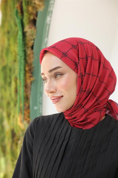 Nokta Desenli Pamuk Eşarp Cheery